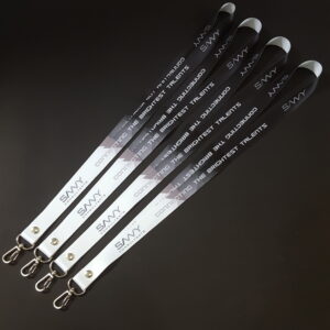 รับผลิต สายคล้องบัตรพนักงาน สายห้อยบัตร สอดสี พิมพ์ซับลิเมชั่น ไล่สีขาว เทา ดำ