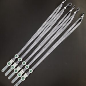 สายคล้องคอ สกรีน สำนักงานสาธารณสุข ตรากระทรวงสาธารณสุข สีเทา