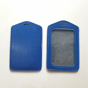 ซองหนังใส่บัตร ซองหนังPU สีน้ำเงิน