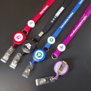 สายคล้องโยโย่ติดบัตร ติดโลโก้แบรนด์ ประกอบสายห้อยคอ