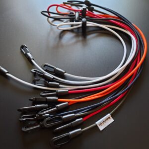 สายคล้องแมสยางยืด ติดป้ายลาเบลพิมพ์โลโก้ เป็นของแจกที่ระลึก