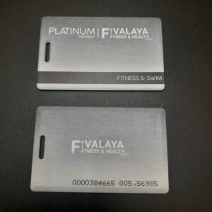 พิมพ์บัตรสมาชิกfitness พิมพ์บัตรProximity card บัตรหนา 1.8 มม. แบบเจาะรู มีเลขหลังบัตร