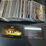 ทำบัตรสมาชิกร้านอาหาร ด้วยเครื่องพิมพ์บัตรระบุบUV มีแถบลายเซ็นด้านหลัง มีเงื่อนไขด้านหลังบัตร