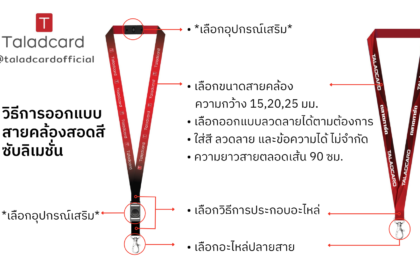 วิธีการออกแบบ สายคล้องคอ สกรีนลาย สอดสีซับลิเมชั่น