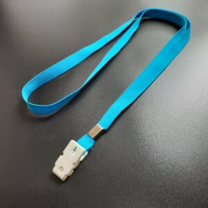 สายคล้องเปล่า สายไม่สกรีน สายคล้องห้อยป้าย สีฟ้า