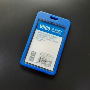 กรอบแข็งใส่บัตร รุ่นuhoo งานพรีเมี่ยมเกาหลี สีน้ำเงิน