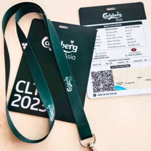 บัตรสตาฟ คาล์สเบิร์ก สีเขียว Carlsberg บัตรstaff staff badge exhibition badge ป้ายแขวนเข้างาน บัตรใหญ่พิเศษ ป้ายสตาฟคอนเสิร์ต แบบป้ายสตาฟสวยๆ ขนาดป้ายแขวนคอ ขนาดป้ายสตาฟ ขนาดบัตรใหญ่